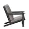 Flash Furniture Black Poly Resin Loveseat-Charcoal Cushions JJ-C14022-BK-GG - alternate 4